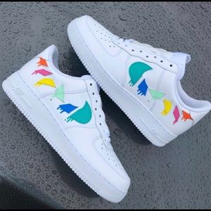 Nike Custom Air Force 1 Brooken Colors NWT